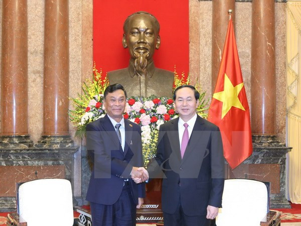 Le président Trân Dai Quang reçoit le ministre birman de l’Intérieur ảnh 1 Le président Trân Dai Quang reçoit le ministre birman de l’Intérieur ảnh 1