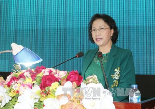 La présidente de l’Assemblée nationale rencontre l’électorat de la 9e zone militaire ảnh 1 La présidente de l’Assemblée nationale rencontre l’électorat de la 9e zone militaire ảnh 1