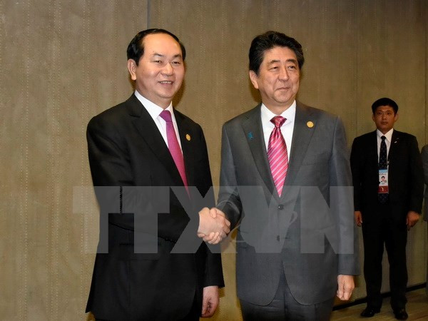 Entretien Tran Dai Quang – Shinzo Abe ảnh 1 Entretien Tran Dai Quang – Shinzo Abe ảnh 1