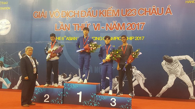 Ouverture des 6es Championnats d’escrime d'Asie U23 à Hanoï ảnh 1 Ouverture des 6es Championnats d’escrime d'Asie U23 à Hanoï ảnh 1