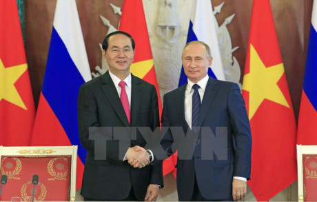 Déclaration commune sur les résultats de la visite officielle en Russie du président Tran Dai Quang ảnh 1 Déclaration commune sur les résultats de la visite officielle en Russie du président Tran Dai Quang ảnh 1