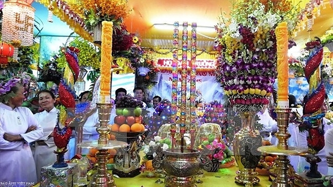 Le Président du CC du FPV félicite les pratiquants du caodaïsme ảnh 1 Le Président du CC du FPV félicite les pratiquants du caodaïsme ảnh 1