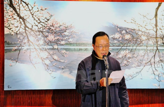 Un peintre vietnamien expose des tableaux sur des paysages japonais à Tokyo ảnh 2 Un peintre vietnamien expose des tableaux sur des paysages japonais à Tokyo ảnh 2