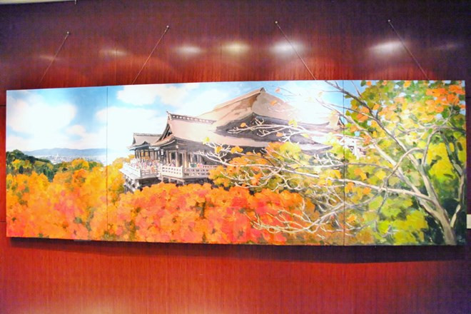 Un peintre vietnamien expose des tableaux sur des paysages japonais à Tokyo ảnh 3 Un peintre vietnamien expose des tableaux sur des paysages japonais à Tokyo ảnh 3