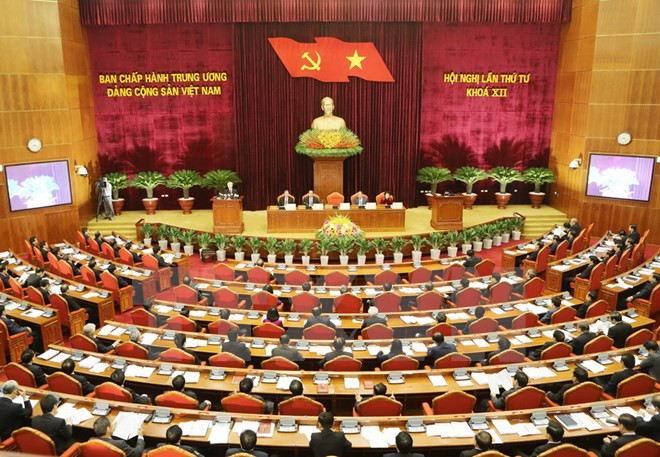 Première journée de travail du 4e Plénum du CC du PCV ảnh 1 Première journée de travail du 4e Plénum du CC du PCV ảnh 1