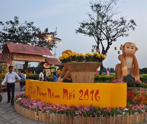 Ouverture de la foire aux fleurs printanières de Phu My Hung ảnh 1