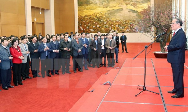 Voeux du Têt au personnel des organes de l'Assemblée nationale ảnh 1 Voeux du Têt au personnel des organes de l'Assemblée nationale ảnh 1