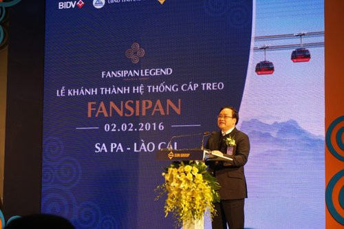 Inauguration du téléphérique Fansipan-Sa Pa ảnh 1 Inauguration du téléphérique Fansipan-Sa Pa ảnh 1