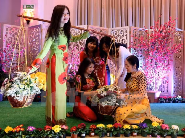 Les diasporas vietnamiennes en R. de Corée et en R. tchèque fêtent le Têt du Singe ảnh 2