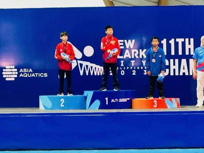 Le Vietnam décroche une médaille d'or en plongeon aux Championnats asiatiques par groupes d'âge ảnh 1 Le Vietnam décroche une médaille d'or en plongeon aux Championnats asiatiques par groupes d'âge ảnh 1