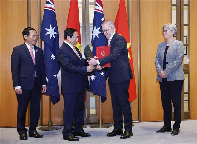 Vietnam-Australie : déclaration commune sur l'élévation des relations au partenariat stratégique intégral ảnh 3