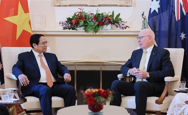 Le Premier ministre Pham Minh Chinh rencontre le gouverneur général d’Australie ảnh 1 Le Premier ministre Pham Minh Chinh rencontre le gouverneur général d’Australie ảnh 1