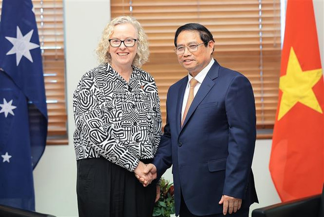 Le PM Pham Minh Chinh rencontre la présidente du Groupe des parlementaires d'amitié Australie-Vietnam ảnh 1 Le PM Pham Minh Chinh rencontre la présidente du Groupe des parlementaires d'amitié Australie-Vietnam ảnh 1