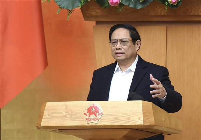 Le Premier ministre préside la réunion thématique de janvier sur l’élaboration de la loi ảnh 1