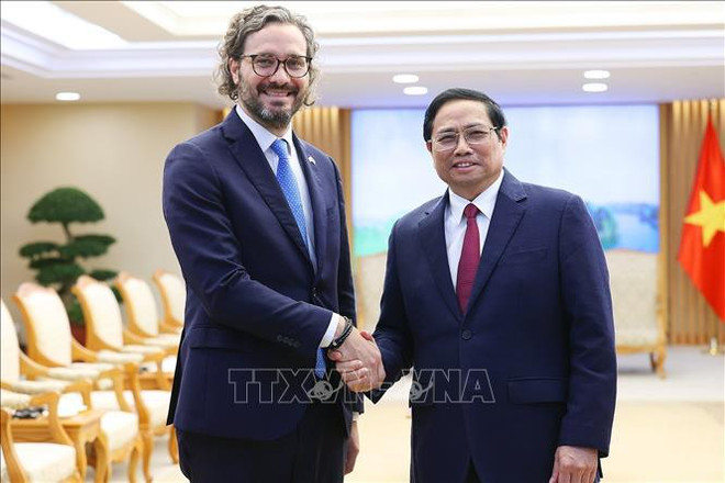 Le PM reçoit le ministre argentin des Relations extérieures, du Commerce international et du Culte ảnh 1 Le PM reçoit le ministre argentin des Relations extérieures, du Commerce international et du Culte ảnh 1