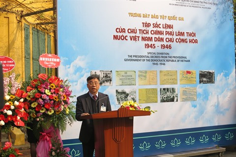 La collection des décrets du Président Hô Chi Minh exposée à Hanoï ảnh 1 La collection des décrets du Président Hô Chi Minh exposée à Hanoï ảnh 1