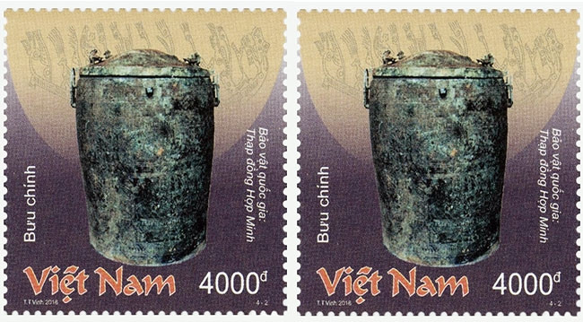 Émission d'une collection de timbres sur les trésors nationaux en bronze ảnh 1 Émission d'une collection de timbres sur les trésors nationaux en bronze ảnh 1