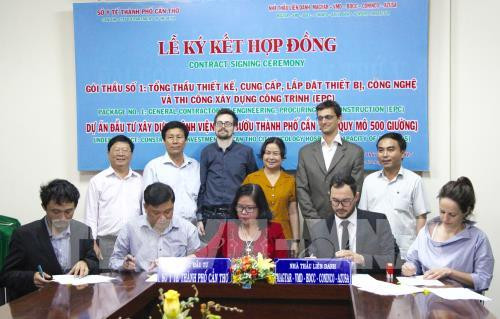 Signature de l’enveloppe No.1 du projet de construction de l’Hôpital d’oncologie de Cân Tho ảnh 1 Signature de l’enveloppe No.1 du projet de construction de l’Hôpital d’oncologie de Cân Tho ảnh 1
