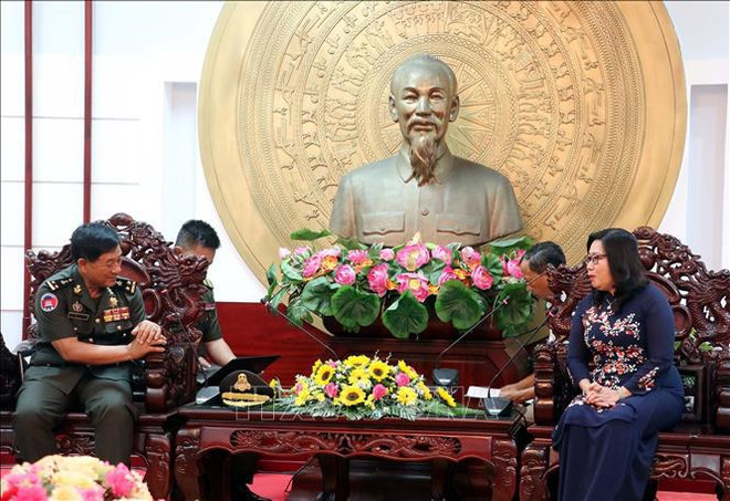 Le commandement de la Gendarmerie royale du Cambodge formule des vœux du Têt à Soc Trang ảnh 1 Le commandement de la Gendarmerie royale du Cambodge formule des vœux du Têt à Soc Trang ảnh 1