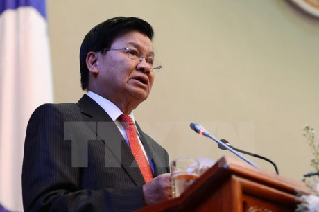 Le Premier ministre laotien visite Singapour ảnh 1 Le Premier ministre laotien visite Singapour ảnh 1
