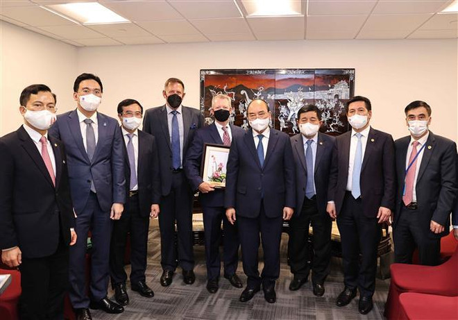 Le président Nguyên Xuân Phuc reçoit des sociétés énergétiques américaines ảnh 3 Le président Nguyên Xuân Phuc reçoit des sociétés énergétiques américaines ảnh 3