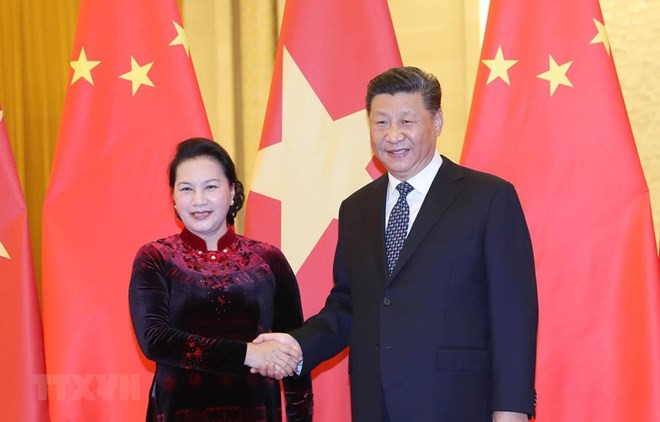 La présidente de l’AN vietnamiennne rencontre le leader chinois Xi Jinping ảnh 1 La présidente de l’AN vietnamiennne rencontre le leader chinois Xi Jinping ảnh 1