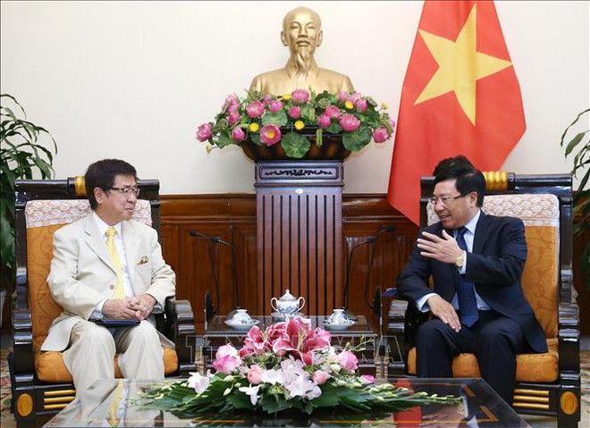 Le vice-PM et ministre des AE Pham Binh Minh reçoit un responsable japonais ảnh 1 Le vice-PM et ministre des AE Pham Binh Minh reçoit un responsable japonais ảnh 1