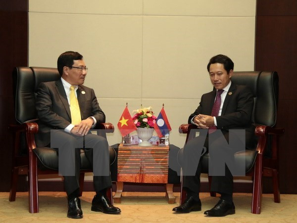Pham Binh Minh rencontre les ministres des Affaires étrangères du Laos et du Brunei ảnh 1 Pham Binh Minh rencontre les ministres des Affaires étrangères du Laos et du Brunei ảnh 1
