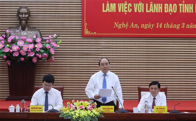 Le Premier ministre Nguyen Xuan Phuc en tournée à Nghe An ảnh 1 Le Premier ministre Nguyen Xuan Phuc en tournée à Nghe An ảnh 1