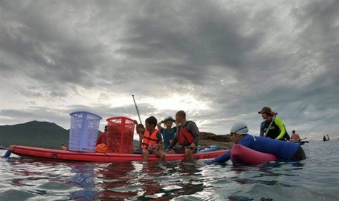 Des fervents du ramassage de déchets à Dà Nang ảnh 1 Des fervents du ramassage de déchets à Dà Nang ảnh 1