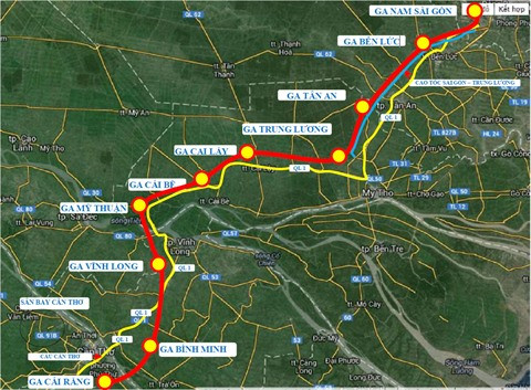 Un projet de ligne ferroviaire à grande vitesse Hô Chi Minh-Ville - Cân Tho ảnh 1 Un projet de ligne ferroviaire à grande vitesse Hô Chi Minh-Ville - Cân Tho ảnh 1