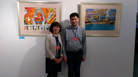 Peinture : une soixantaine d’œuvres d’artistes autistes exposées à Hanoï ảnh 4 Peinture : une soixantaine d’œuvres d’artistes autistes exposées à Hanoï ảnh 4