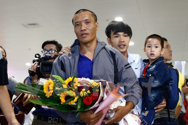 Retour au Vietnam des trois marins retenus par des pirates somaliens ảnh 2 Retour au Vietnam des trois marins retenus par des pirates somaliens ảnh 2