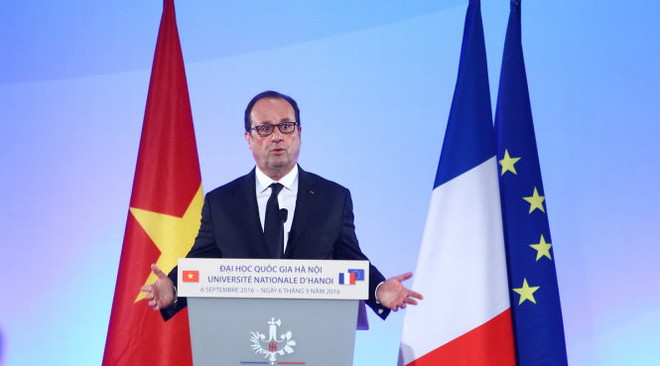 Le président français s'adresse aux étudiants vietnamiens ảnh 1 Le président français s'adresse aux étudiants vietnamiens ảnh 1