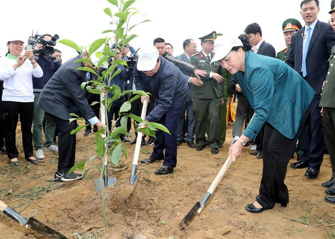 La présidente de l’AN incite à promouvoir la fête de plantation d’arbres ảnh 1 La présidente de l’AN incite à promouvoir la fête de plantation d’arbres ảnh 1