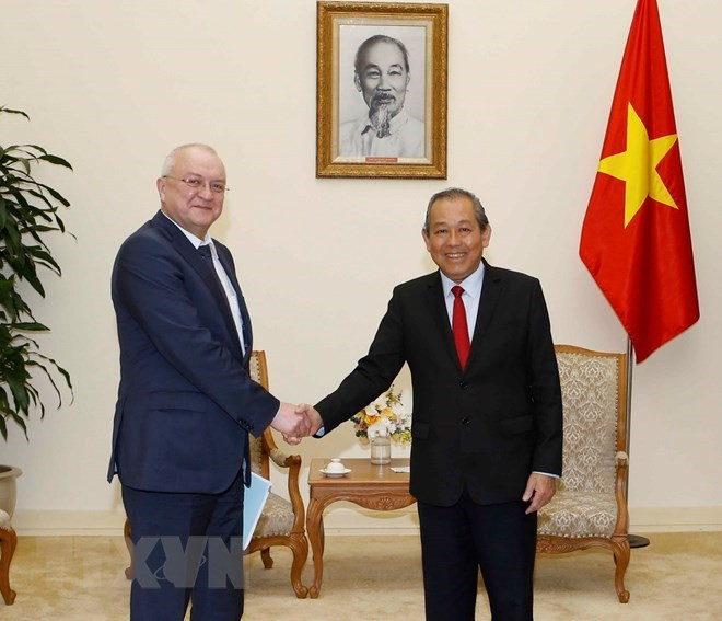 Le vice-PM Truong Hoa Binh reçoit le chef adjoint du département anti-corruption du président russe ảnh 1 Le vice-PM Truong Hoa Binh reçoit le chef adjoint du département anti-corruption du président russe ảnh 1