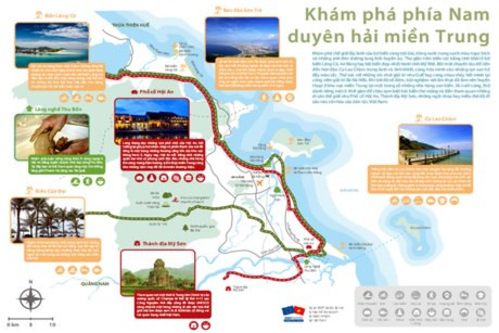 Lancement de la carte des produits touristiques du littoral du Centre du Vietnam ảnh 1 Lancement de la carte des produits touristiques du littoral du Centre du Vietnam ảnh 1