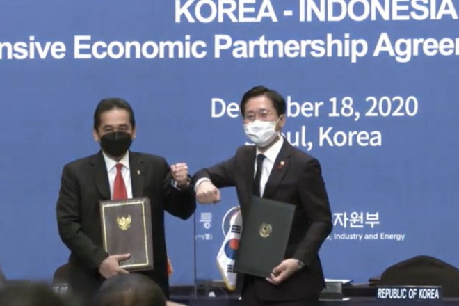 L’Indonésie et la R. de Corée signent l’accord de partenariat économique global ảnh 1 L’Indonésie et la R. de Corée signent l’accord de partenariat économique global ảnh 1