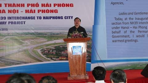 Autoroute Hanoi - Hai Phong : ouverture au trafic d'un tronçon de 52,5km ảnh 1 Autoroute Hanoi - Hai Phong : ouverture au trafic d'un tronçon de 52,5km ảnh 1
