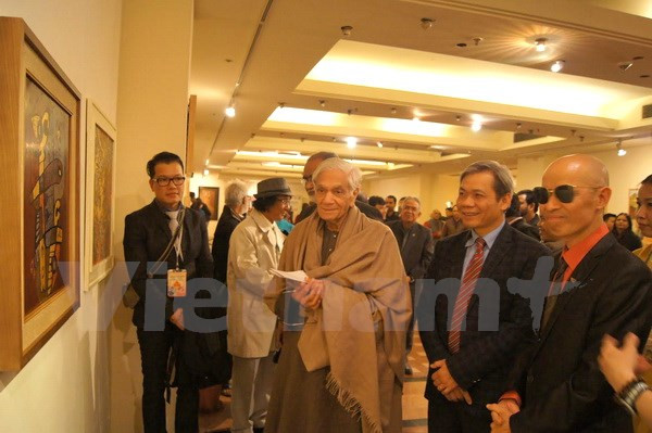 Vietnam-Inde : échange entre des peintres à New Delhi ảnh 1