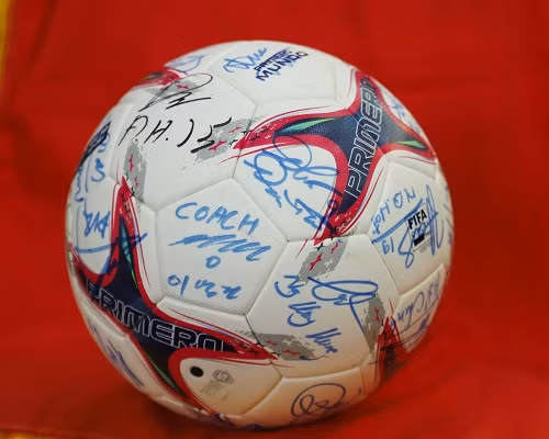 Football: un cadeau de l'équipe nationale vietnamienne au Premier ministre japonais ảnh 1