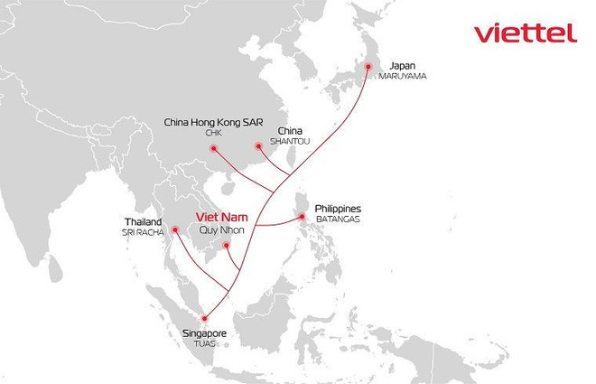 Le groupe Viettel annonce l'arrivée du câble sous-marin ADC ảnh 1 Le groupe Viettel annonce l'arrivée du câble sous-marin ADC ảnh 1