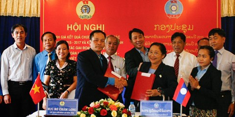 Vietnam-Laos : renforcement de la coopération intersyndicale ảnh 1 Vietnam-Laos : renforcement de la coopération intersyndicale ảnh 1