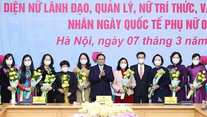 Le PM salue la contribution des femmes à l’œuvre de développement et d’intégration du pays ảnh 2 Le PM salue la contribution des femmes à l’œuvre de développement et d’intégration du pays ảnh 2