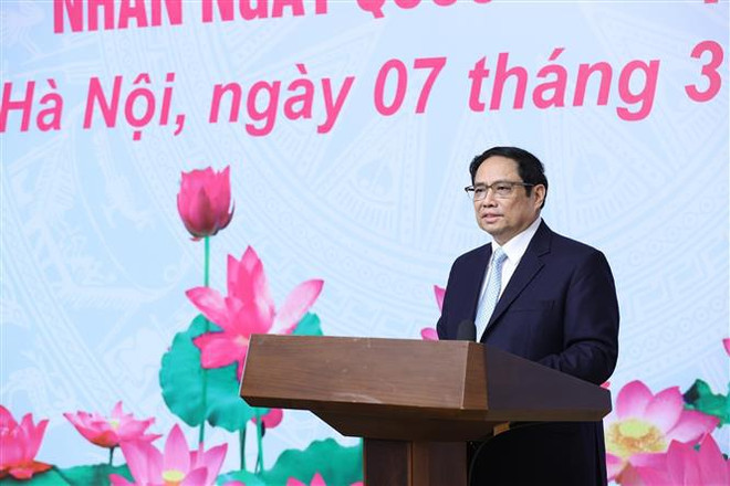 Le PM salue la contribution des femmes à l’œuvre de développement et d’intégration du pays ảnh 1 Le PM salue la contribution des femmes à l’œuvre de développement et d’intégration du pays ảnh 1