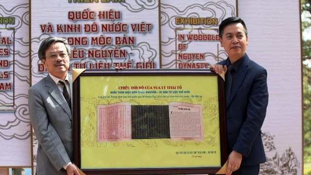 Exposition de tablettes de bois de la dynastie des Nguyen à Da Lat ảnh 1 Exposition de tablettes de bois de la dynastie des Nguyen à Da Lat ảnh 1
