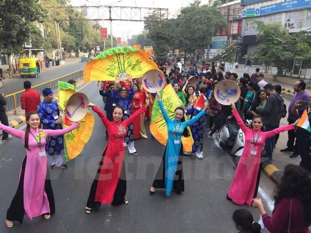 Présentation de l’art vietnamien aux amis indiens ảnh 1