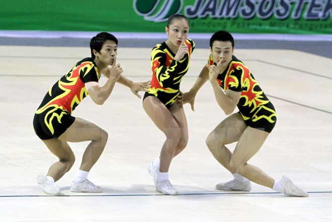 Aérobic : le Vietnam brille au Championnat d'Asie 2015 ảnh 1 Aérobic : le Vietnam brille au Championnat d'Asie 2015 ảnh 1