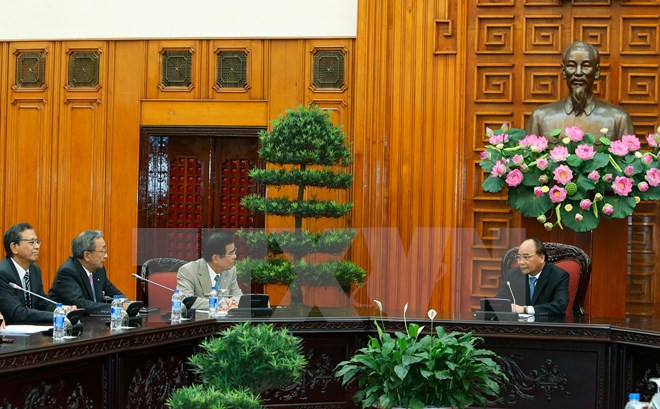 Des dirigeants vietnamiens reçoivent une délégation du Comité économique Japon-Vietnam ảnh 2 Des dirigeants vietnamiens reçoivent une délégation du Comité économique Japon-Vietnam ảnh 2