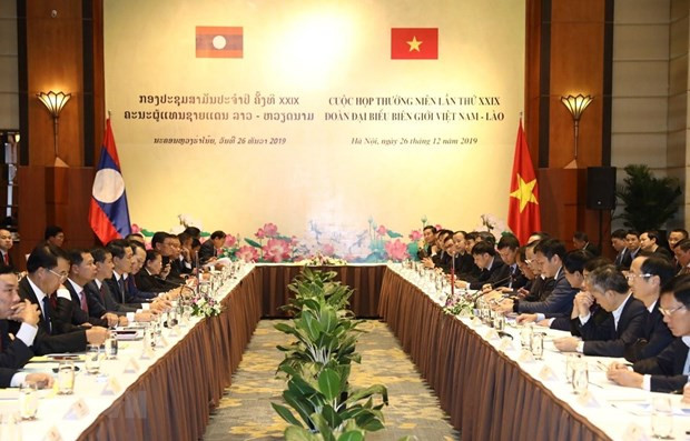 Réunion annuelle sur la frontière Vietnam - Laos à Hanoi ảnh 1